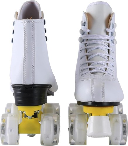 Roller Skates for Women and Mens Classic High-Top 4 Wheels Skating Roller Double - Picture 3 of 6
