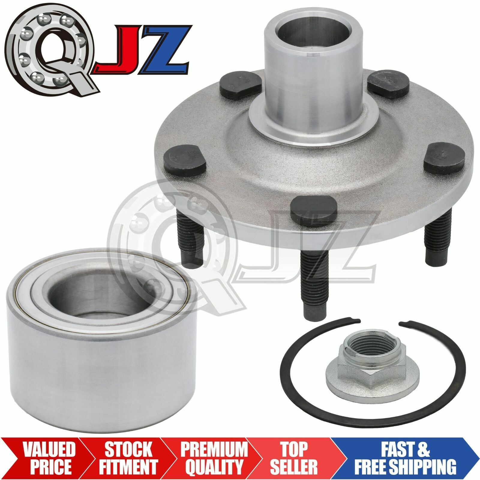 [1-Pack] 518515 FRONT Wheel Hub Assembly for 2001-2006 Mazda Tribute FWD/4WD
