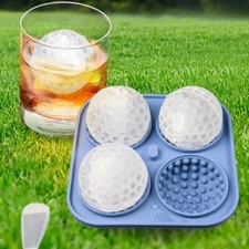 4 Compartments Ice Cube Tray Golf Ball Ice Mold Whiskey Sphere Ice Mold Summer