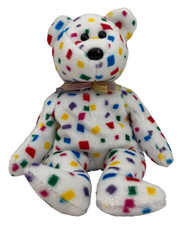 1999 TY Beanie Baby Confetti Bear Without Tag