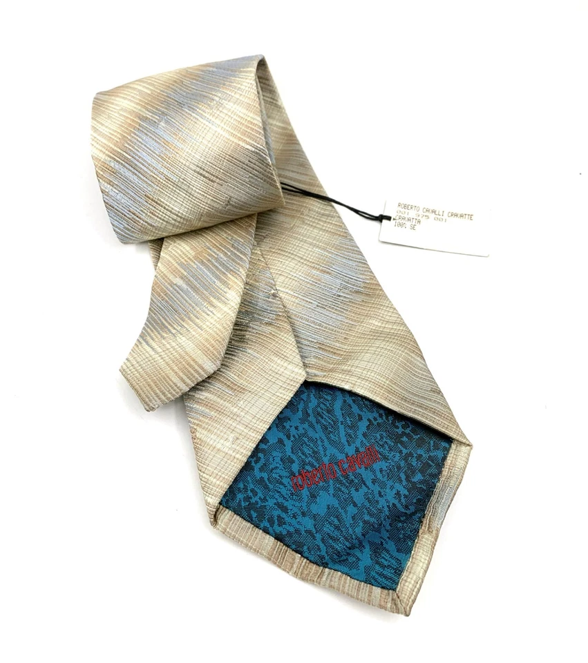 Cravatta ROBERTO CAVALLI  Made in italy - Imagen 2 de 2