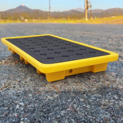 Oil Leak Prevention Platform Capacity 50L Anti-leakage Pan Double Barrel Type
