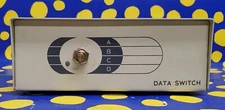 RJ11 4 Way ABCD Manual Data Transfer Rotary Switch Box--PARTS--