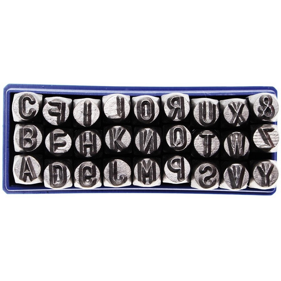 serie di punzoni lettere 6mm - codice bgs2033 BGS officina