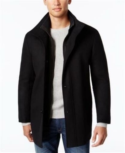 Hugo BOSS Green Hombre C coxtan negro Abrigo largo 4 botón 36 R de LANA de  casimir Chaquetón | eBay