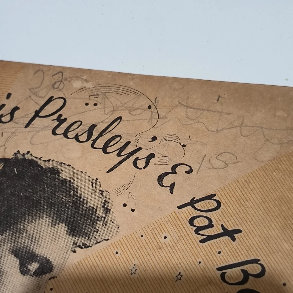 Elvis Presley & PAT BOONES on cover indonesia vintage  song book 1950's RARE - Image 4 of 4