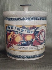 HJ Heinz Apple Butter Crock Dual Labels 1983 Limited Edition Signed stoneware