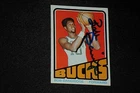 BOB DANDRIDGE 1972-73 TOPPS SIGNED AUTOGRAPHED CARD #42 BUCKS
