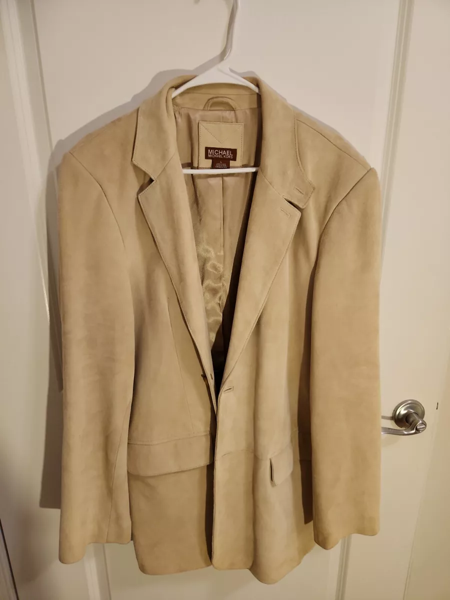 Michael kors suede coat deals