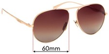 SFx Replacement Sunglass Lenses fits Gucci GG 0334/S - 60mm Wide