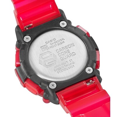 G-SHOCK レッド GA-2200SKL-4AJF GA2200SKL-4A | Transparent Analog-Digital Men's Watch - G