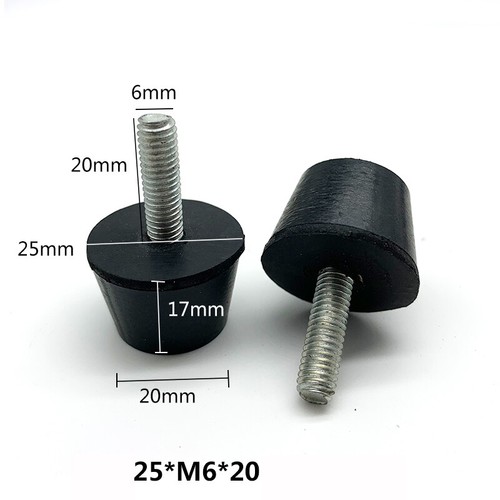 Rubber Adjustable Feet Anti-Slip Chairs Table Leveling Screw Leg M6 M8 M10 - Picture 12 of 15