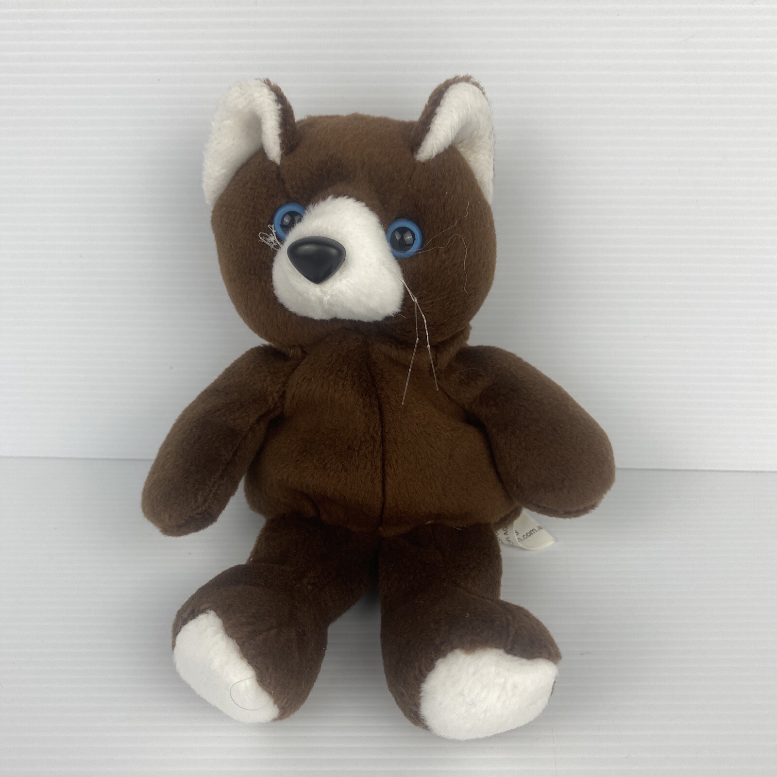 Beanie Kids Plush Floppy The Cat BK003 Vintage 1997 Brown Skansen Collectable-image