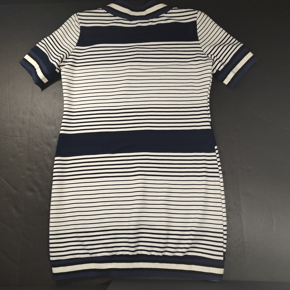 Potters Pot ブルーストライプストレッチ半袖ミニドレス女性サイズ 大きい - image 3