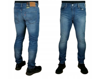 Original Levis 512 schmale konische Passform Stretch blaue Herrenjeans *NEU*