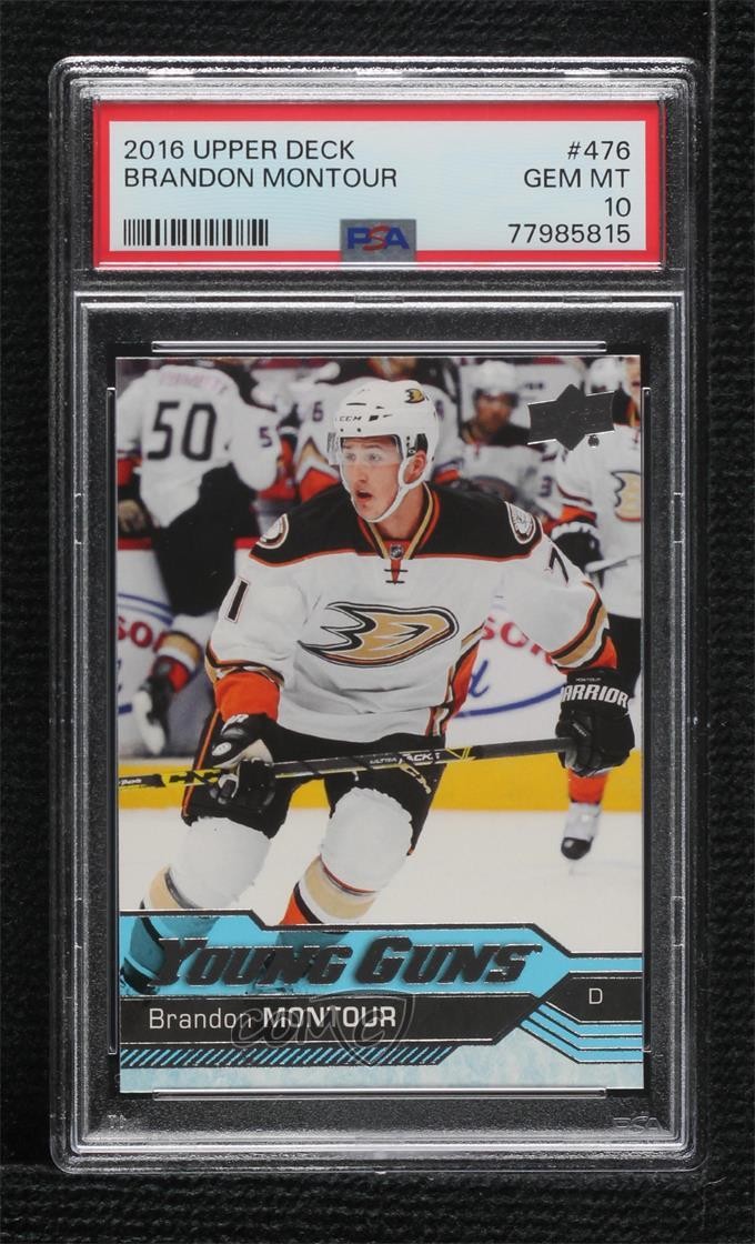 2016-17 Upper Deck Young Guns Brandon Montour #476 PSA 10 GEM MT Rookie RC 10c6