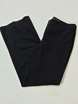 Ann Taylor Dress Pants Womens Size 12 Black Bootcut High Rise Office Career Wear