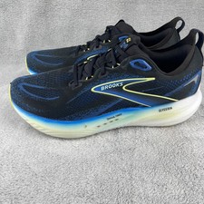 Brooks Running Shoes Men 13 Black Glycerin 22 DNA Tuned Cushion Road Sneakers