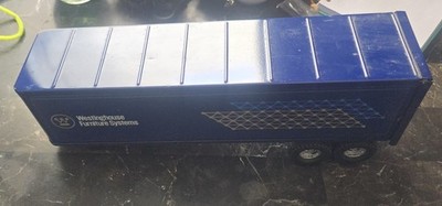 Westinghouse Furniture Systems Blue Diecast Toy Trailer, Tandem Axle