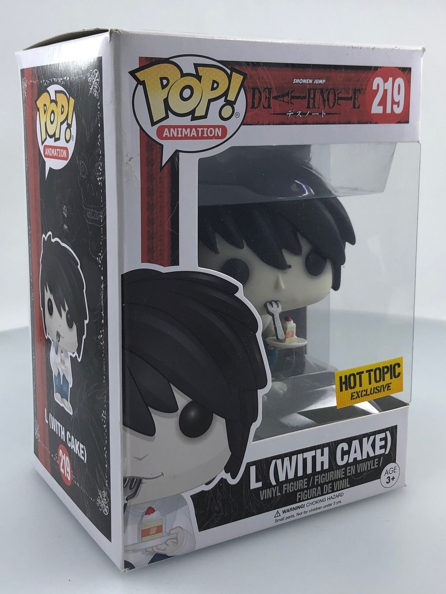 Funko POP! Animation Death Note L with Cake #219 Hot Topic