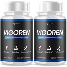 (2 Pack) Vigoren Advanced Male Pills Premium Vigor Formula Supplement 120 Caps