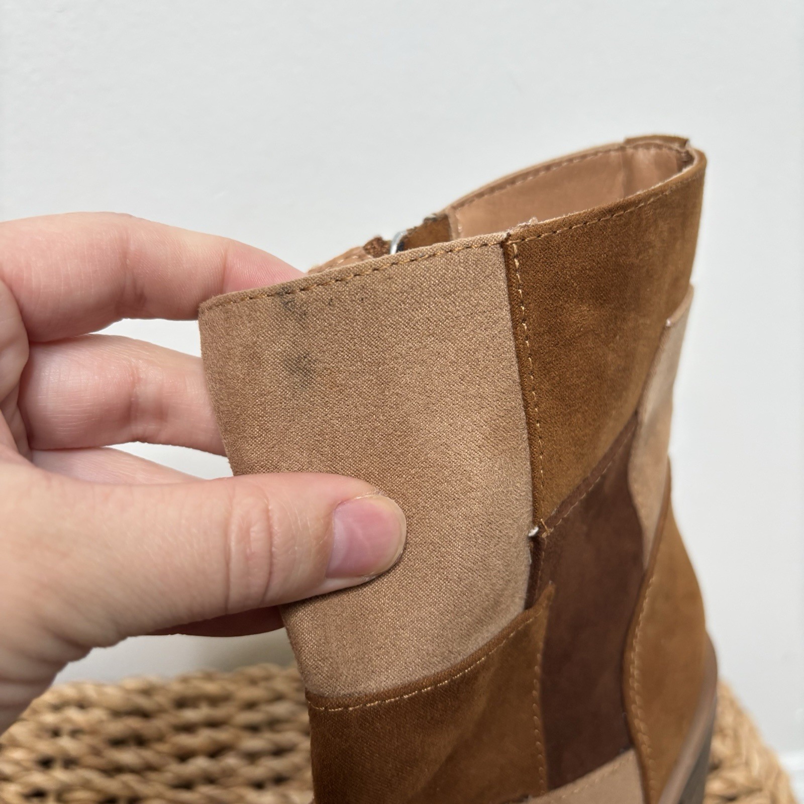 Universal Thread Patchwork Suede Ankle Boots Wome… - image 8