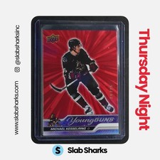 2023 UPPER DECK #481 MICHAEL KESSELRING OUTBURST RED YOUNG GUNS RC ROOKIE /25