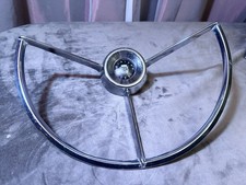1963 Ford Fairlane 500 Steering Wheel Horn Ring Oem Chrome Classic