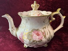 PRETTY ROCKINGHAM/BRAMELD TEAPOT - PINK ROSES FLORAL PATTERN No. 1127 - I/N 3002