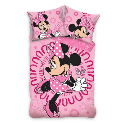 Disney Minnie Mouse Bettwäsche Set 135 x 200 cm / Baumwolle / 2 teilig
