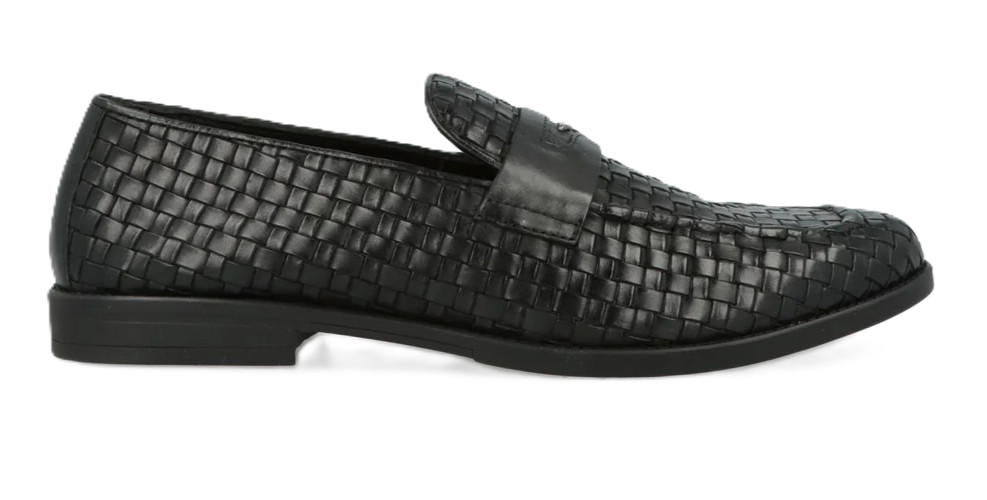 ALBERTO GUARDIANI GM61023A ELIO MAC WOVEN LOAFERS SLIP ON SHOES