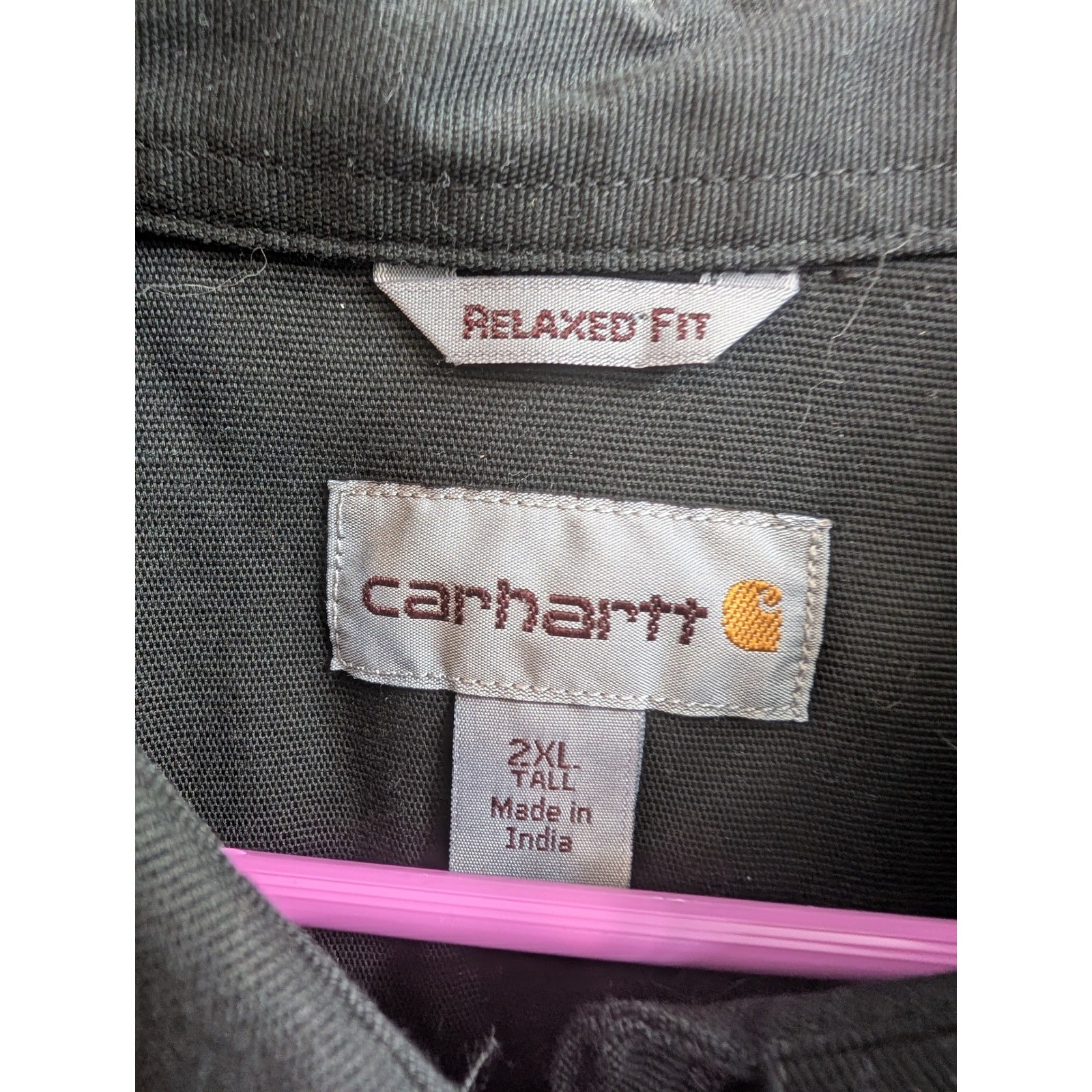 Carhartt Mens Black Rugged Flex Rigby Short Sleeve Work Shirt - Size 2XLT thumbnail 5