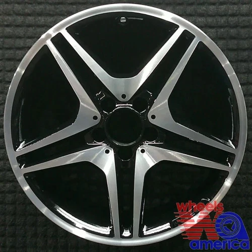 (Ships Today) Wheel Rim Mercedes-Benz B250 CLA250 18 2014-2018 Black OE 85335 - Image 3 of 4