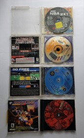 Sega Dreamcast: Lot of 4 - NBA 2k, NBA 2k1, WF Attitude, Tony Hawk Pro Skater
