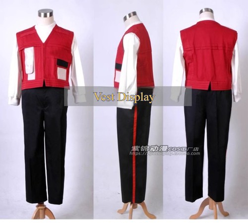 Uniforme cosplay rossa Star Trek Kirk con gilet Spock vestito classico performance - Foto 10 di 14