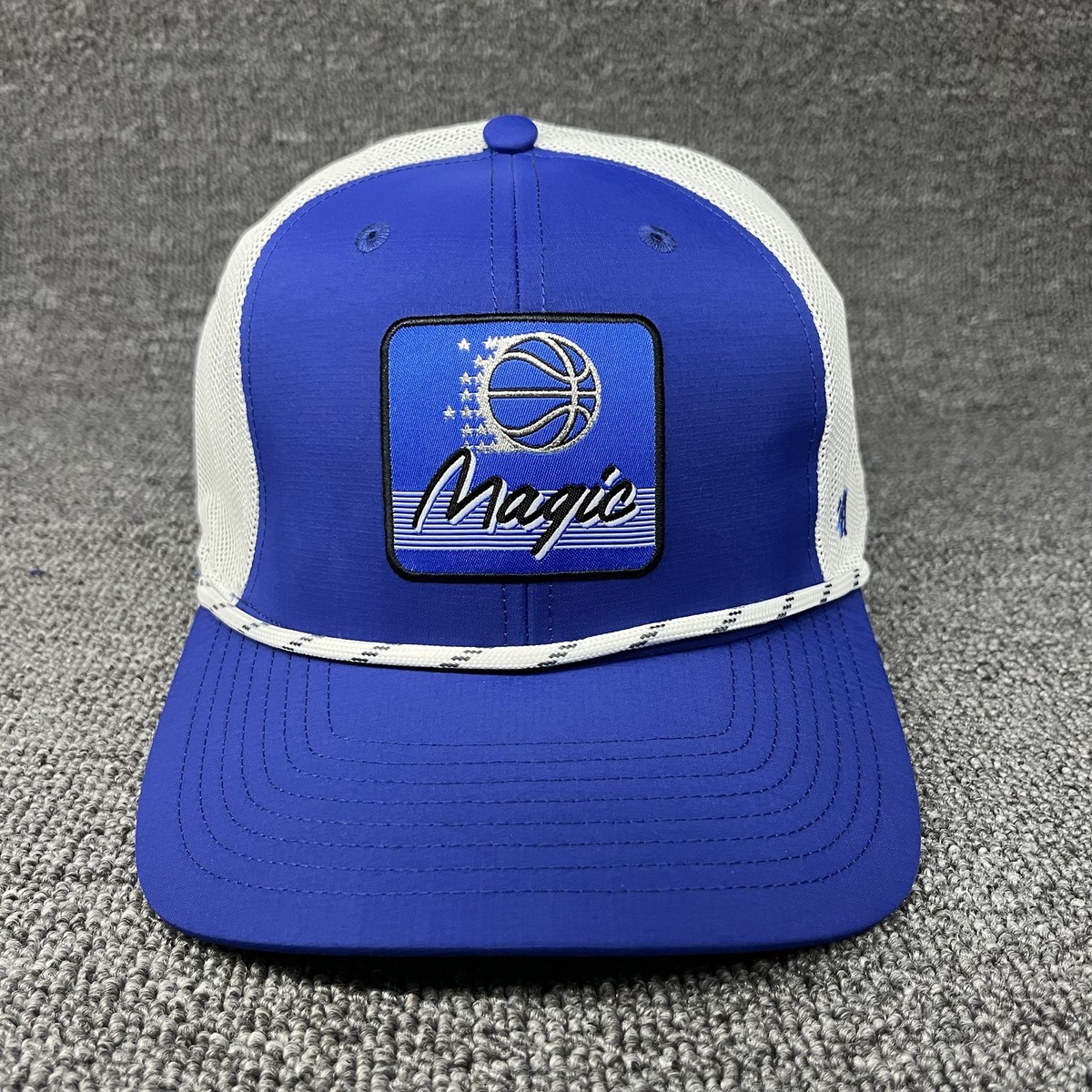 Orlando Magic '47 Brand Hardwood Classics Hitch Rope Trucker Snapback Hat Blue
