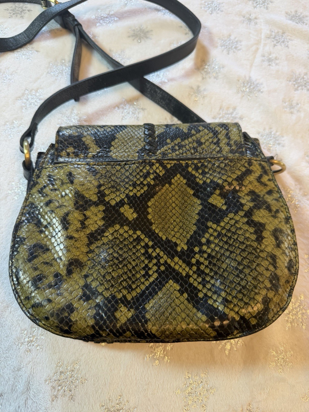 Patricia Nash Python Embossed Leather Crossbody B… - image 2