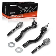 Set of 4, Front Inner Outer Tie Rod End Kit, Compatible with Mazda 6 2009