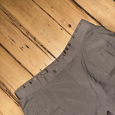 Zanella Pants Mens 32 Beige Dress Slacks Made Italy Cotton Flat