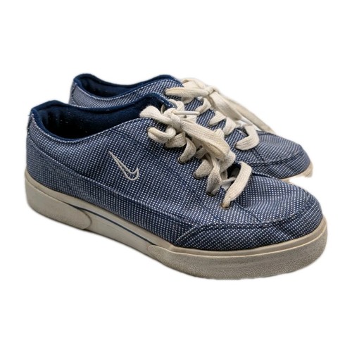 Nike GTS Canvas Vintage Blue Check Tennis Casual Trainers Sneaker Womens UK 5 - Picture 1 of 13