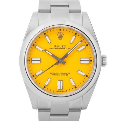 ROLEX Oyster Perpetual 41 124300 Yellow Warranty 2021 Box/Paper