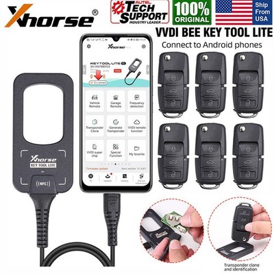 Xhorse VVDI Bee Key Tool Lite Transponder Clone With 6x XKB501EN Wire Remote Key