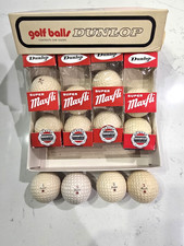 VINTAGE DUNLOP SUPER MAXFLI RED DOT DOZEN GOLF BALLS 1960'S/70'S