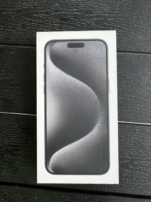 Apple iPhone 15 Pro Max - BOX ONLY  Black Titanium 256GB