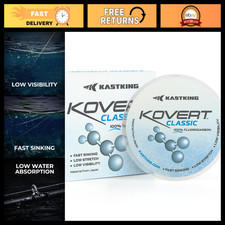 100 Fluorocarbon Fishing Line - Clear Leader for Freshwater Saltwater Fishing