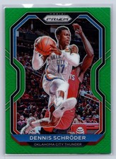 2020-21 Panini Prizm #128 Dennis Schroder Green Prizms
