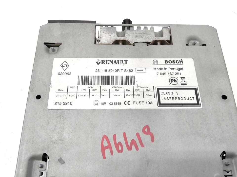 AUTORADIO PER RENAULT Scenic X MOD 281155048R (09>) - Immagine 4 di 4
