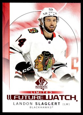 2024-25 SP Authentic Limited Future Watch Red Landon Slaggert Chicago Blackhawks
