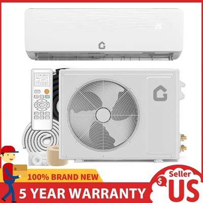 12000 BTU Ductless Mini Split Air Conditioner & Heat Pump AC Unit 115V 750 Sq.Ft