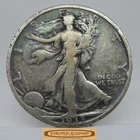 1933-S Walking Liberty Half Dollar, 90% Silver, Polished - #C54974NQ